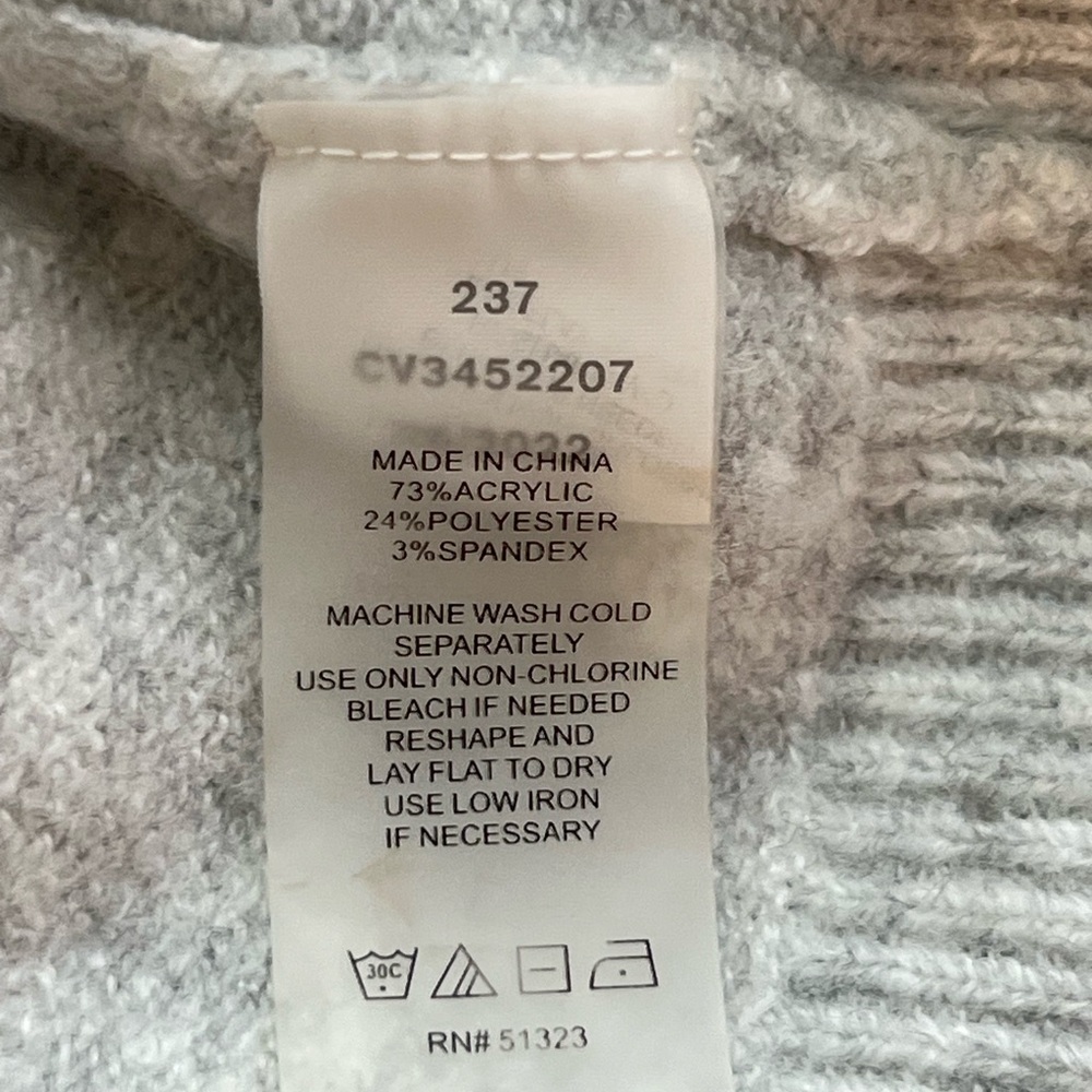 Vince Camuto Tan and White Striped Cardigan - Picture 6 of 6